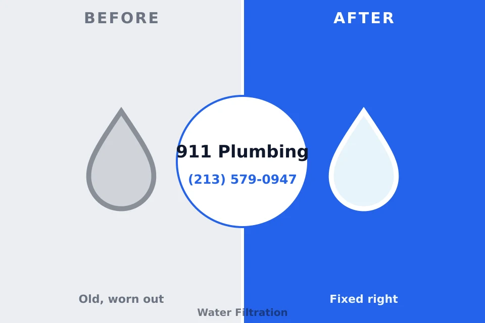 Before and after: plumbing company North Industry, OH